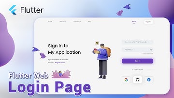 Login Page | Flutter Web UI  - Speed Code