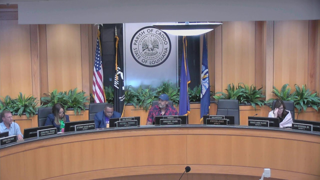 Caddo Parish Commission Work Session on October 5, 2026, at 3:30 pm.  Work Session Agenda: https://caddo.gov/event/caddo-parish-commission-work-session-18/