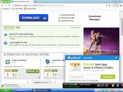 Hướng dẫn download fscapturesetup để chụp hình hoăc quay video đơn giãn