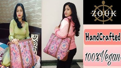 Premium Quality Vegan Leather Office Bag👜 FT ZOUK |Handcrafted| Space Chakra Office Bag Review|