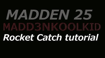 Madden 25 Finally Rocket Catch Tutorial ,Set up