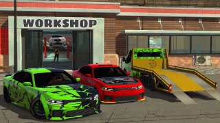 WRAPPING MY HELLCAT AFTER GETTING INTO A CHASE WITH COPS!!🔥👮‍♂️IN CAR PARKING MULTIPLAYER “RP🏡”