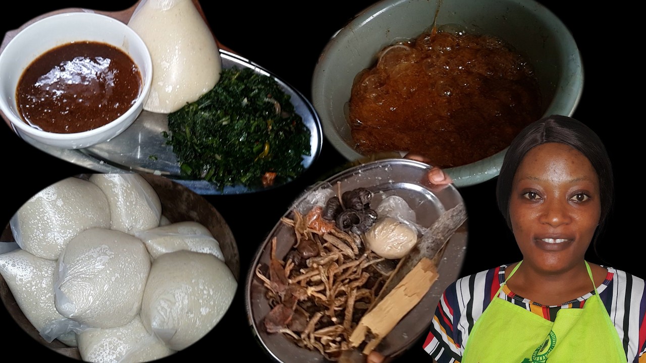 Recette du nkui bami sauce gluante a la facon traditionnelle avec les epices magic