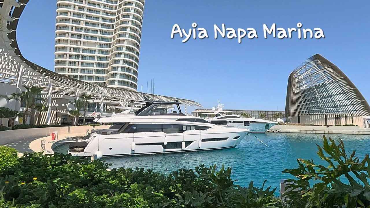 Ayia Napa Marina & Agia Marina Beach | 4K 🌞 No Talking ✨️