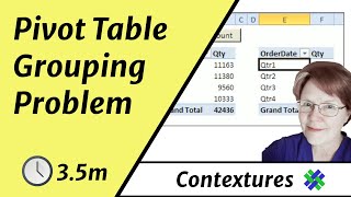 Grouping One Pivot Table Changes Another