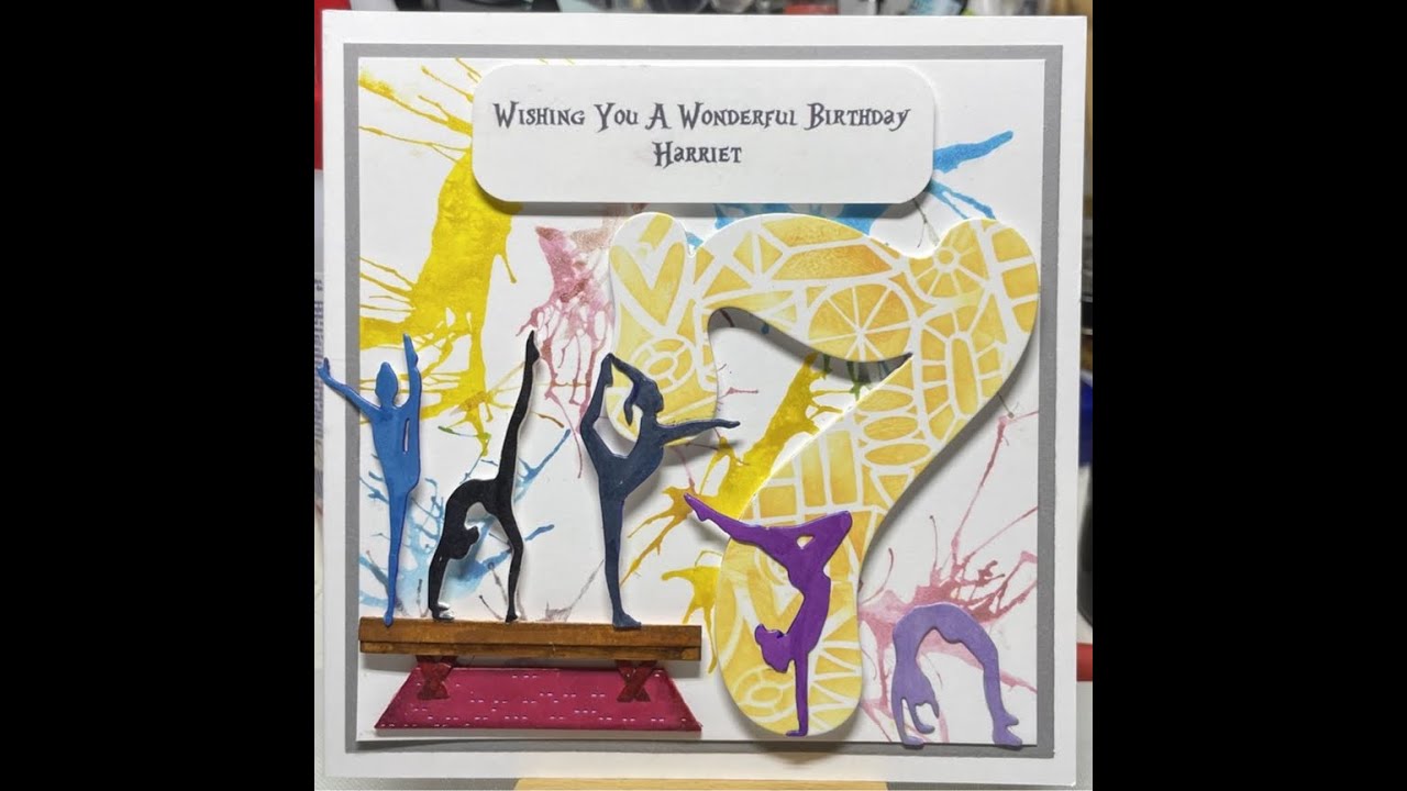 #191 Gymnastics B'Day Card