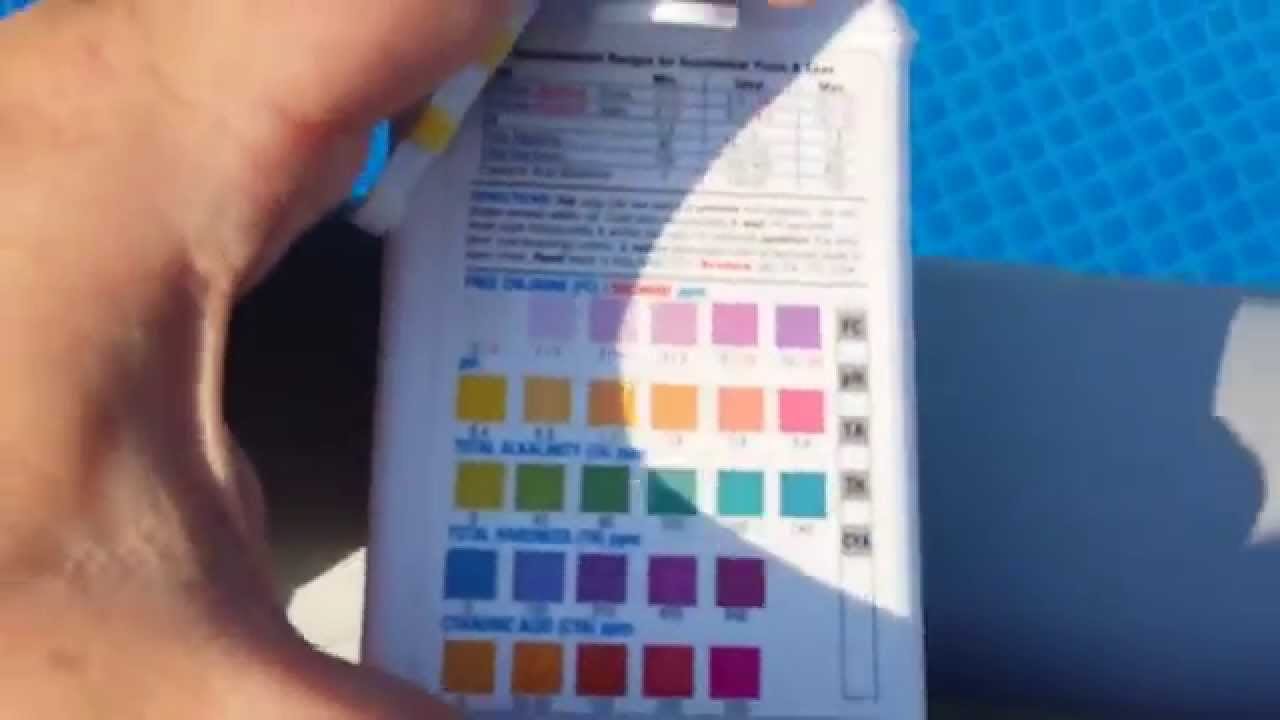 Clorox Pool Test Strips Color Chart