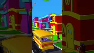 Ruedas del Autobús rimas para pequeños #shorts #educational #preschool #kidslearning #nurseryrhymes
