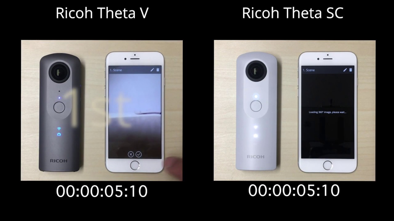 Ricoh Theta V vs. Ricoh Theta SC - Speed Comparison in the HoloBuilder JobWalk App Ricoh Theta V vs. Ricoh Theta SC - Speed Comparison in the HoloBuilder JobWalk App