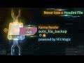Auto Backup Houdini Render File ( PRO )