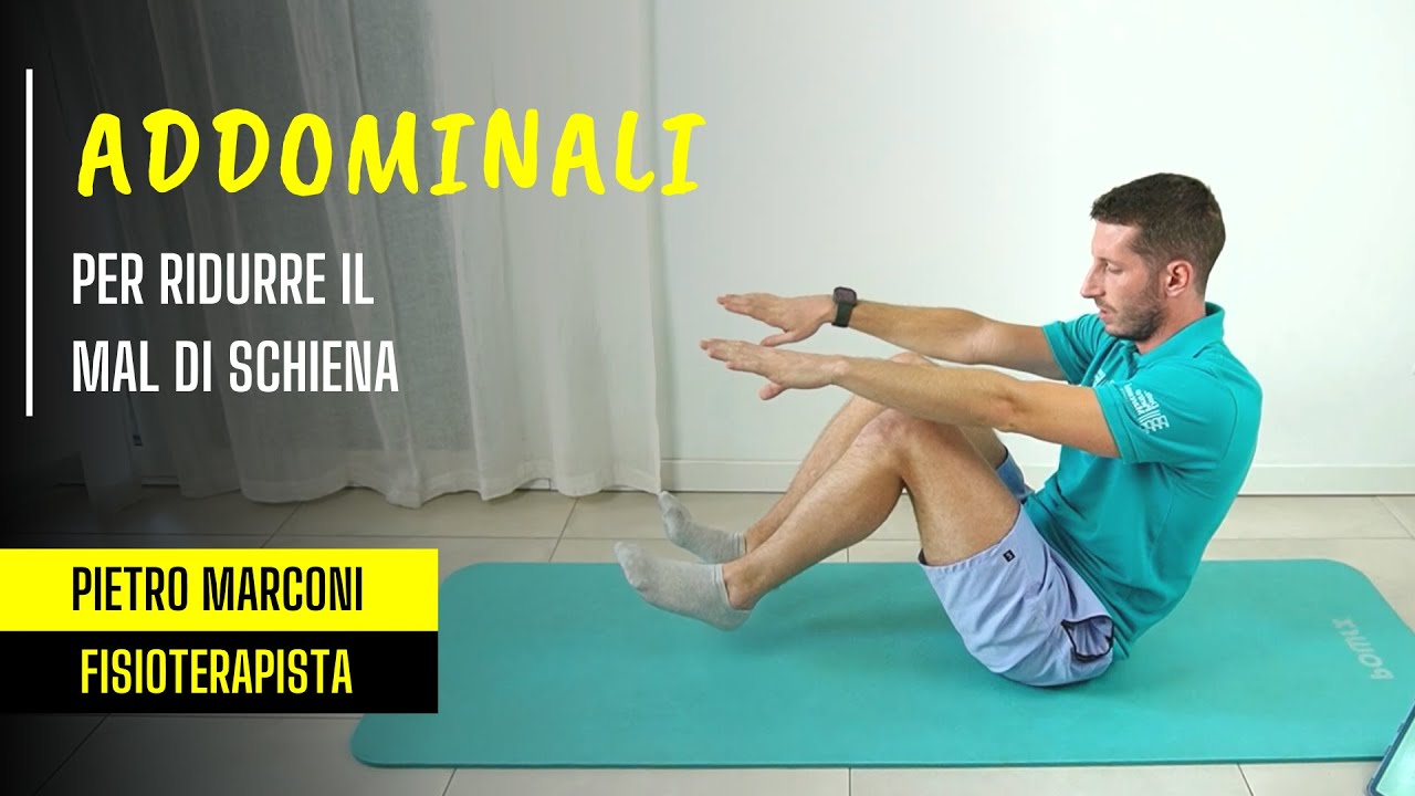Esercizi ADDOMINALI per ridurre il tuo MAL DI SCHIENA - YouTube