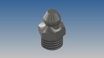 Autodesk Inventor 2019 exercise model-Cast Valve Grease Fitting M8