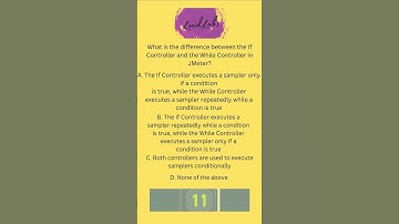 What is the difference between the If controller and the while controller in JMeter