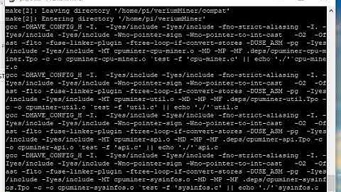 Raspberry pi 3 B+ CPU miner Verium mining
