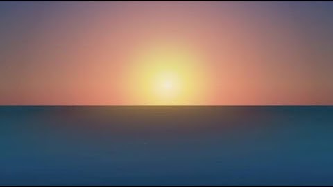 Sunset using HTML & CSS