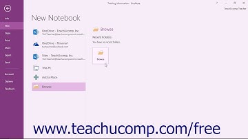 OneNote 2016 Tutorial Creating New Notebooks Microsoft Training