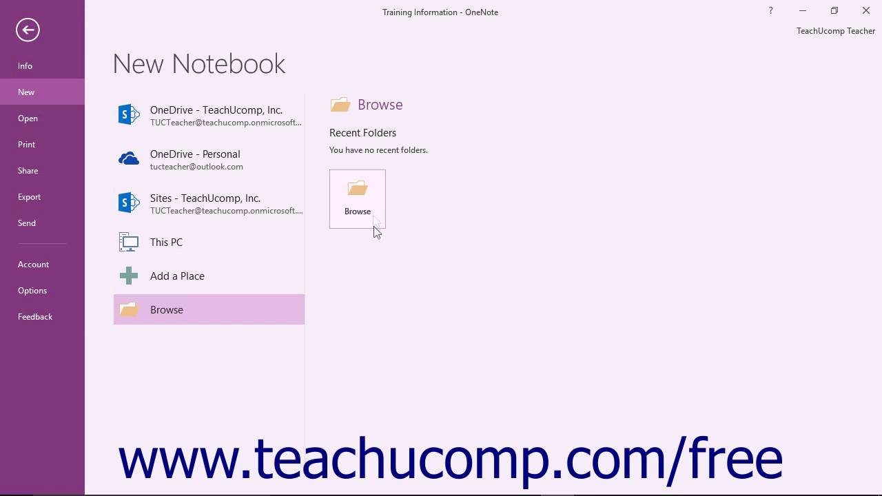 onenote new notebook