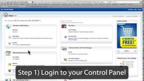 How to Install Wordpress with 1and1