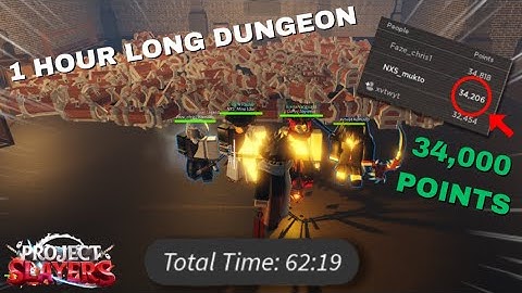 What a 1 HOUR LONG DUNGEON gets you! [Project Slayers]