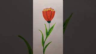 تعلم رسم  /كيف ترسم وردة  بسهوله خطوه بخطوه/how to draw a flower step by step art drawing video 