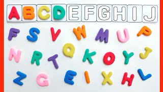 [알파벳놀이] 아이들을 위한 플레이도우 알파벳 A부터 Z까지 순서대로 찾아 제자리에 놓아 보아요.  | 알파벳노래