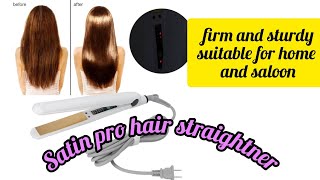 satin pro hair straightener honest review \/ fast hair straight \/ ceremic platted smooth your hair