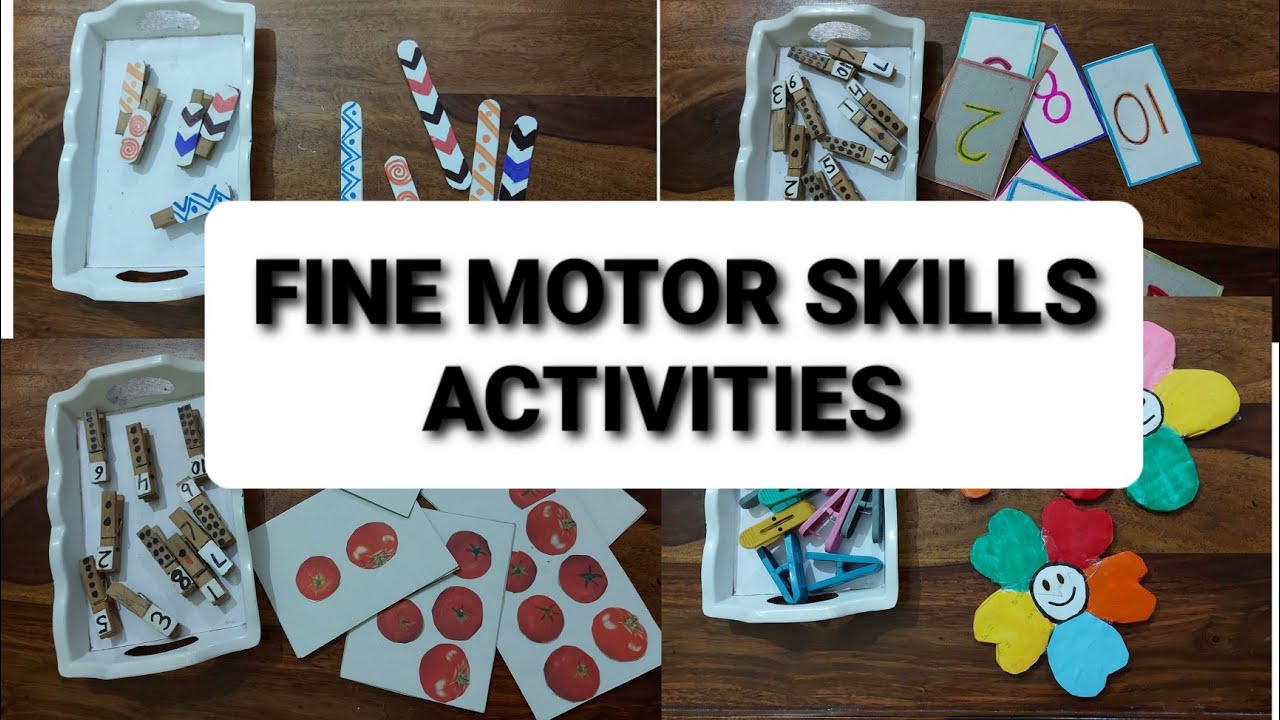 Fine Motor Skills Activities Kids ActivitiesClothespins DIY YouTube