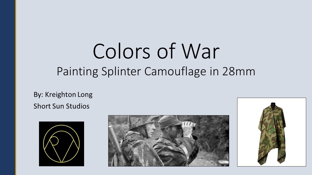 Colors of War: Painting Splinter Camouflage - YouTube