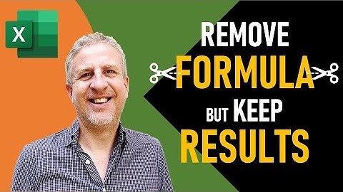 Remove Formula but Keep Data / Paste Values | 4 Methods