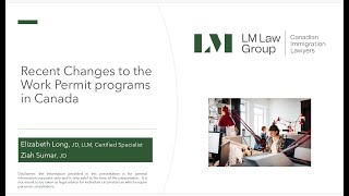 LM Webinar on Navigating Recent Changes to the Work Permit System