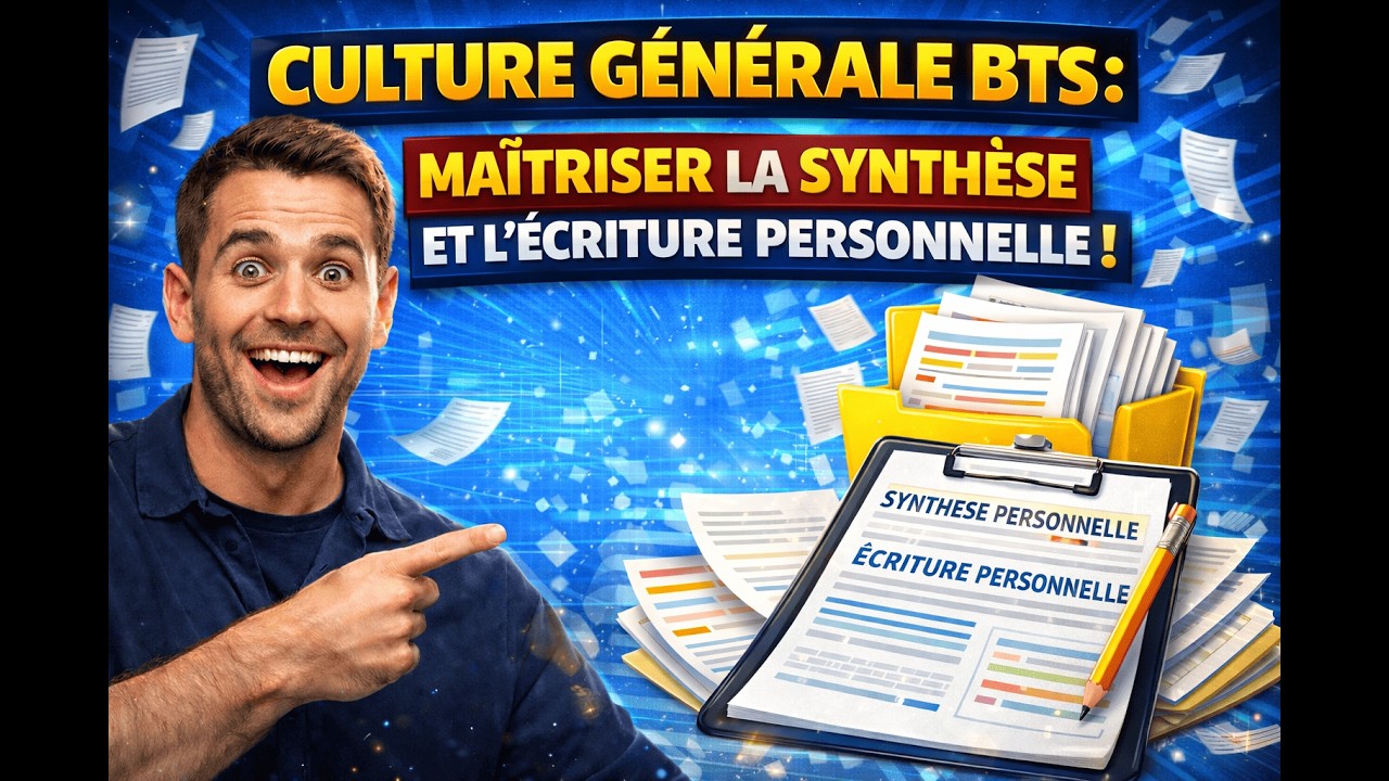 Culture Générale BTS : Maîtriser la Synthèse et l'Écriture Personnelle ! ✍️📚