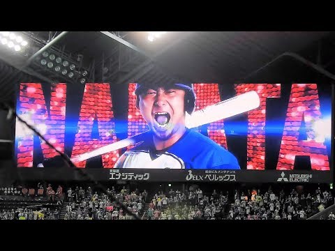 ＜2018.4.22ソフトバンク戦＞チャンス到来時に中田翔が登場すると流れる大型ビジョン映像2018年バージョン