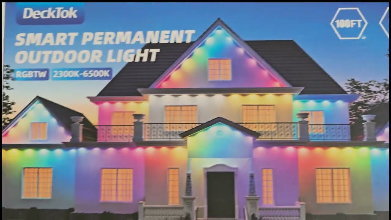 Designed to Shine. Built to Endure = Decktok Permanent Outdoor Lights