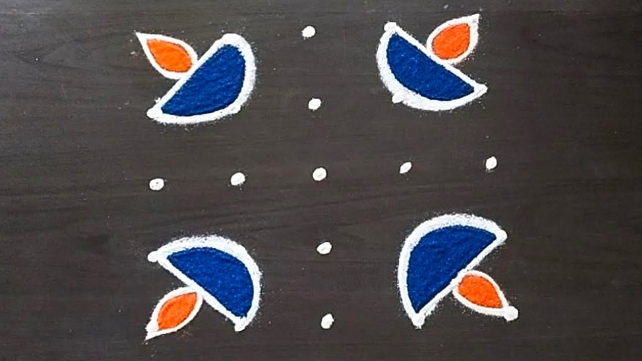 5x5 rangoli | thipkyanchi rangoli | festival muggulu | diwali rangoli