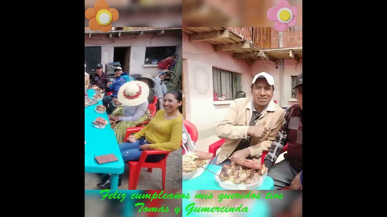 Tío Tomás y tía Gumercinda feliz cumpleaños 