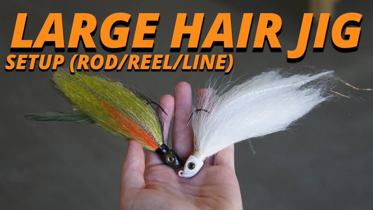 Large Hair Jig Setup (Rod/Reel/Line) - Seth Feider 