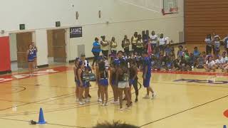 MH Jr Mustangs JV JAMZ camp 2018 routine - audience view