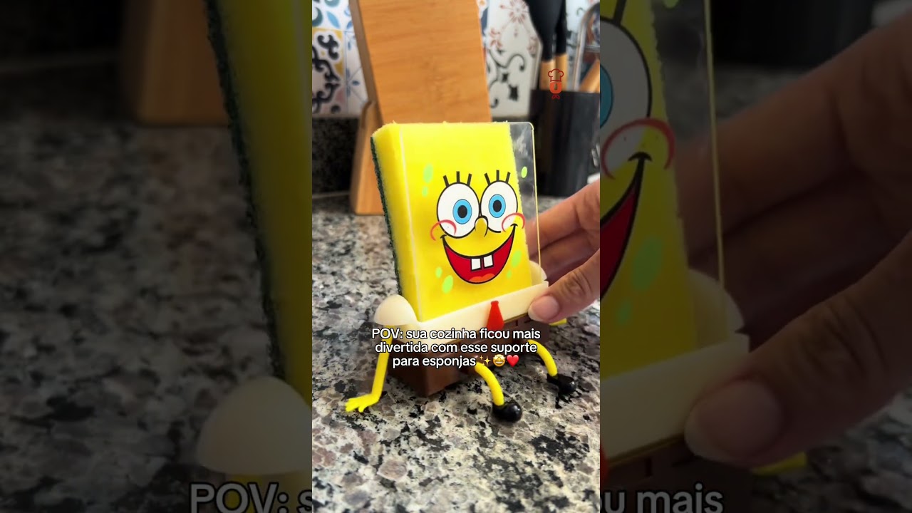 Suporte para Esponja Bob Esponja