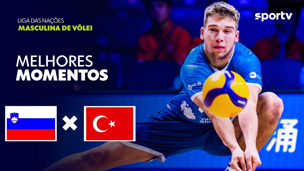 ESLOVÊNIA 3 X 0 TURQUIA | MELHORES MOMENTOS | LIGA DAS NAÇÕES MASCULINA DE VÔLEI 2026 | sportv