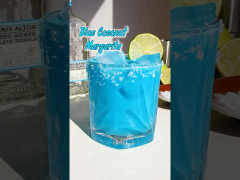 Blue Coconut Margarita Cocktails 