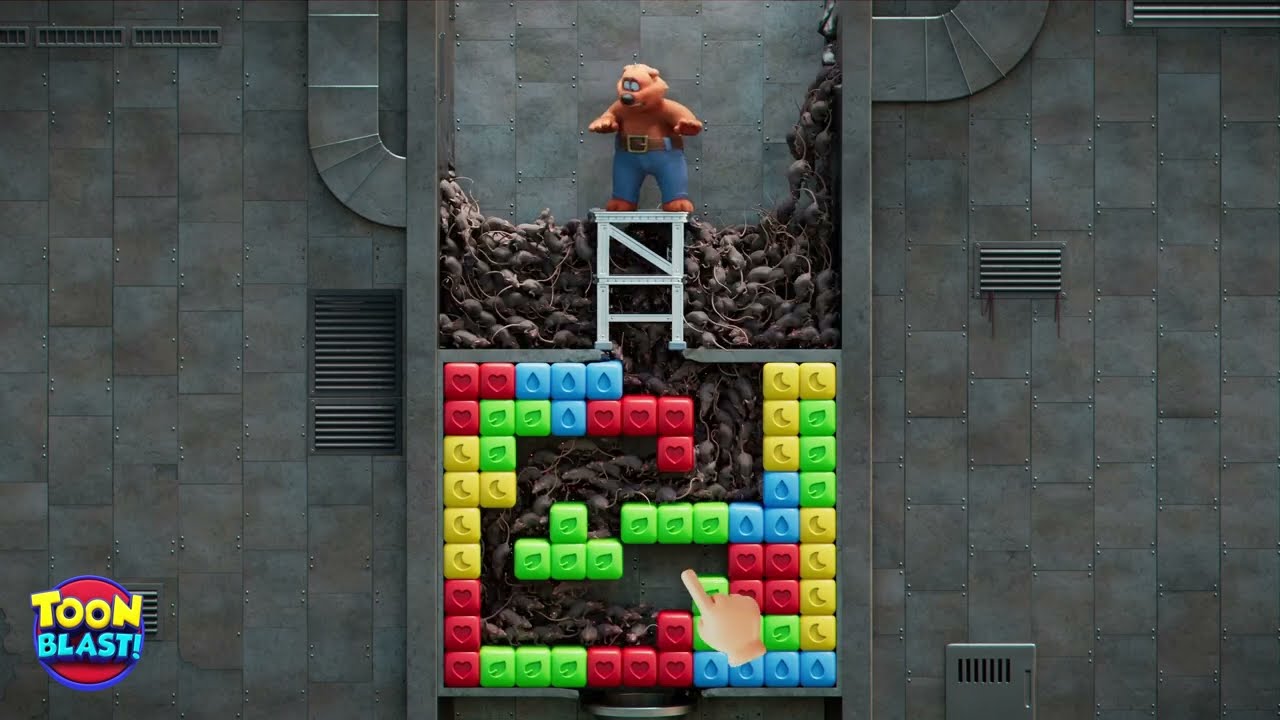 Toon Blast 3D Animation | Bruno’s Rat Invasion!