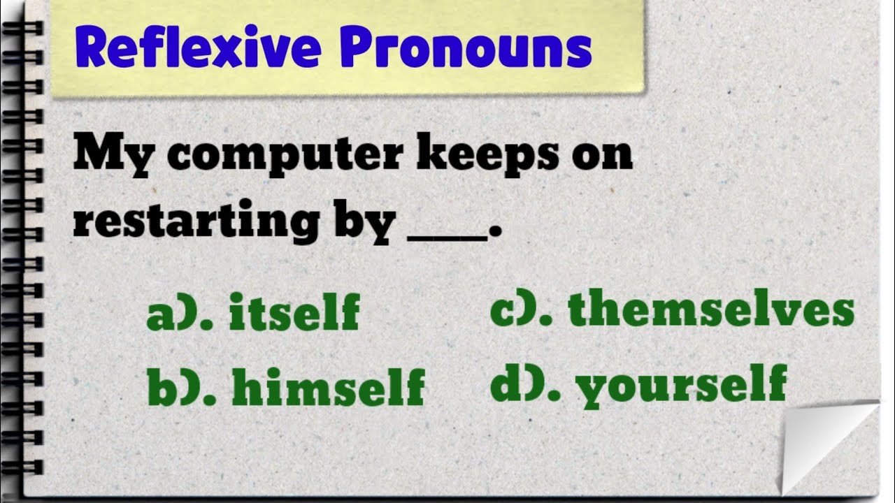 Reflexive Pronouns || Quiz