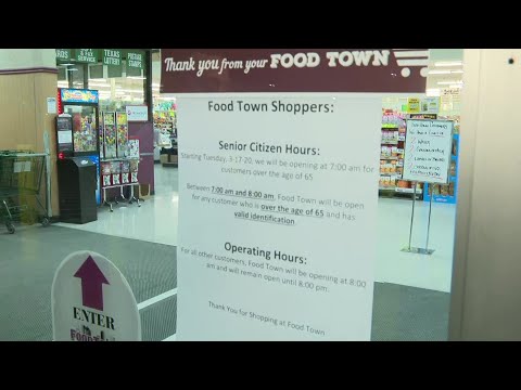 Dollar General Food Town allocate first hour of operation as elderly hour to help protect old