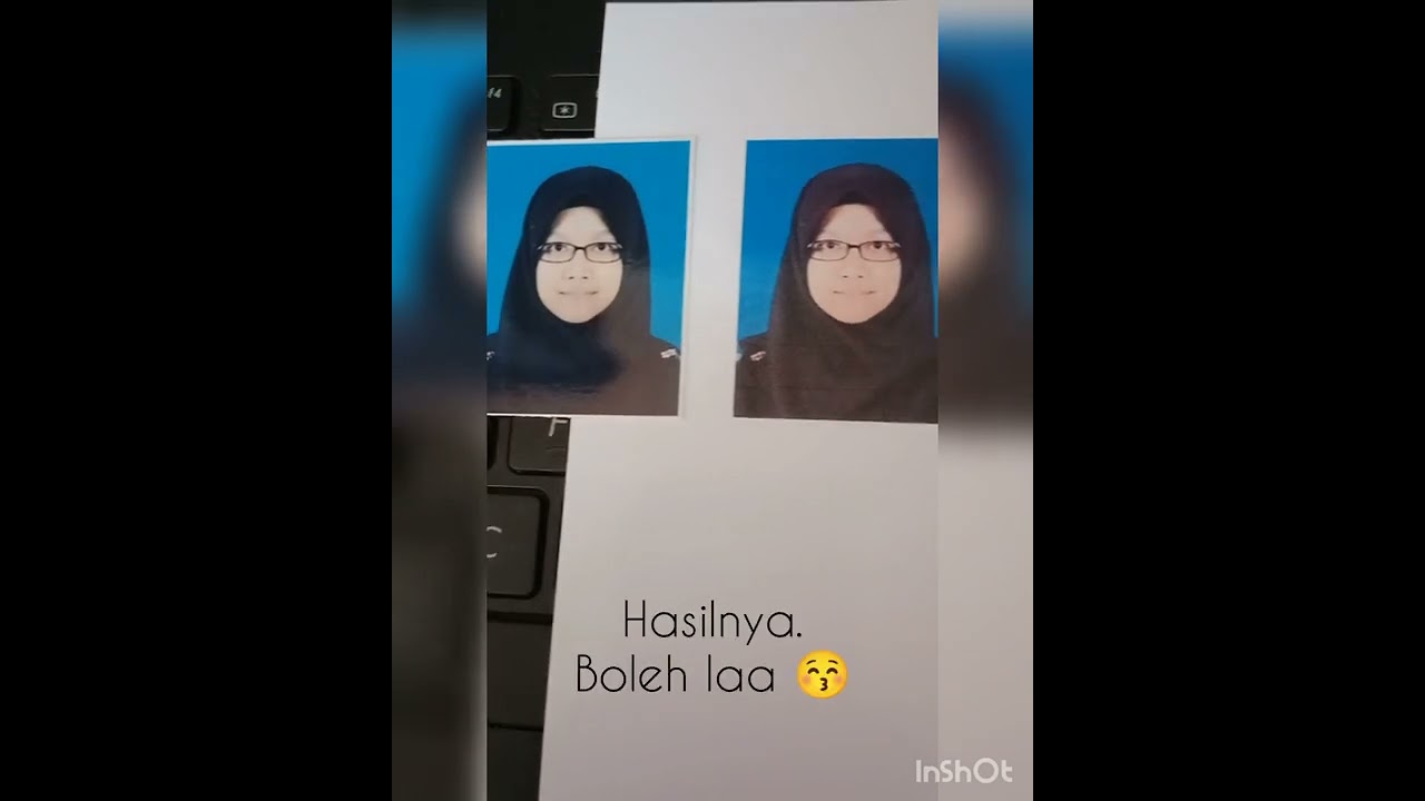 DIY Gambar Passport Guna Glossy Paper