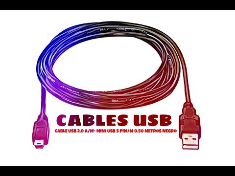 Video de Cable Mini USB carga y sincronizacion 0.50 M Negro