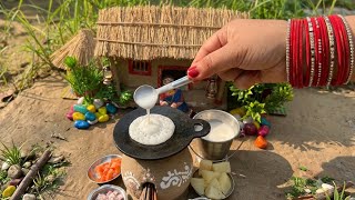 Tiny Dosa, Big Flavour!🥥Cooking Potato 🥔 Masala in a Coconut  Shell 🥥🌴