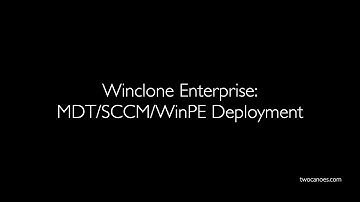 Boot Camp Deployment with Winclone Enterprise, WinPE, and MDT