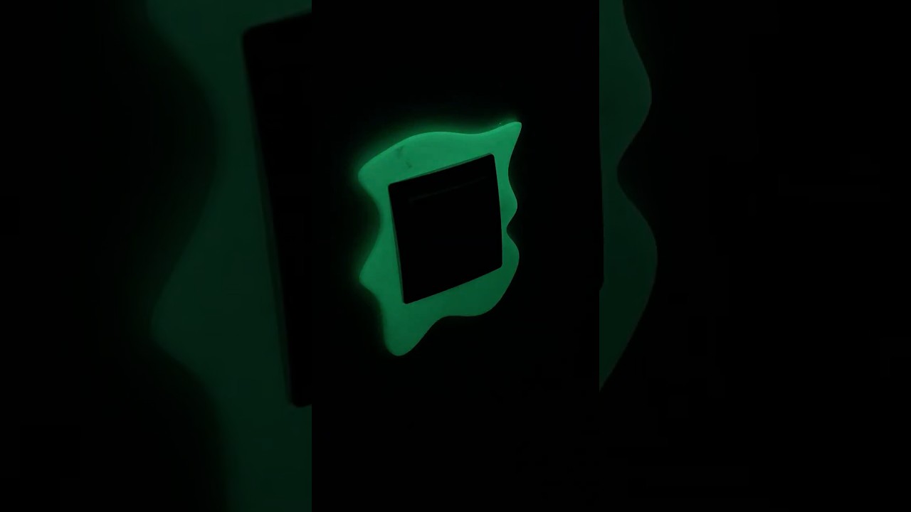 3D Printed Glow-in-the-Dark Light Switch Cover ✨ #3dprinting #ultraglow #prusa