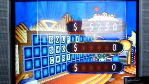 PS2 Wheel of Fortune Run Game 32 Part 1