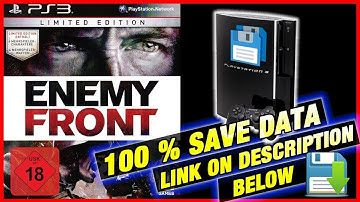 enemy front Save Data for PS3 100 % ALL UNLOCKED 🏆